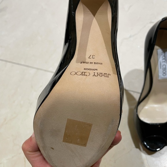 Jimmy Choo black patent heels - Picture 4 of 6